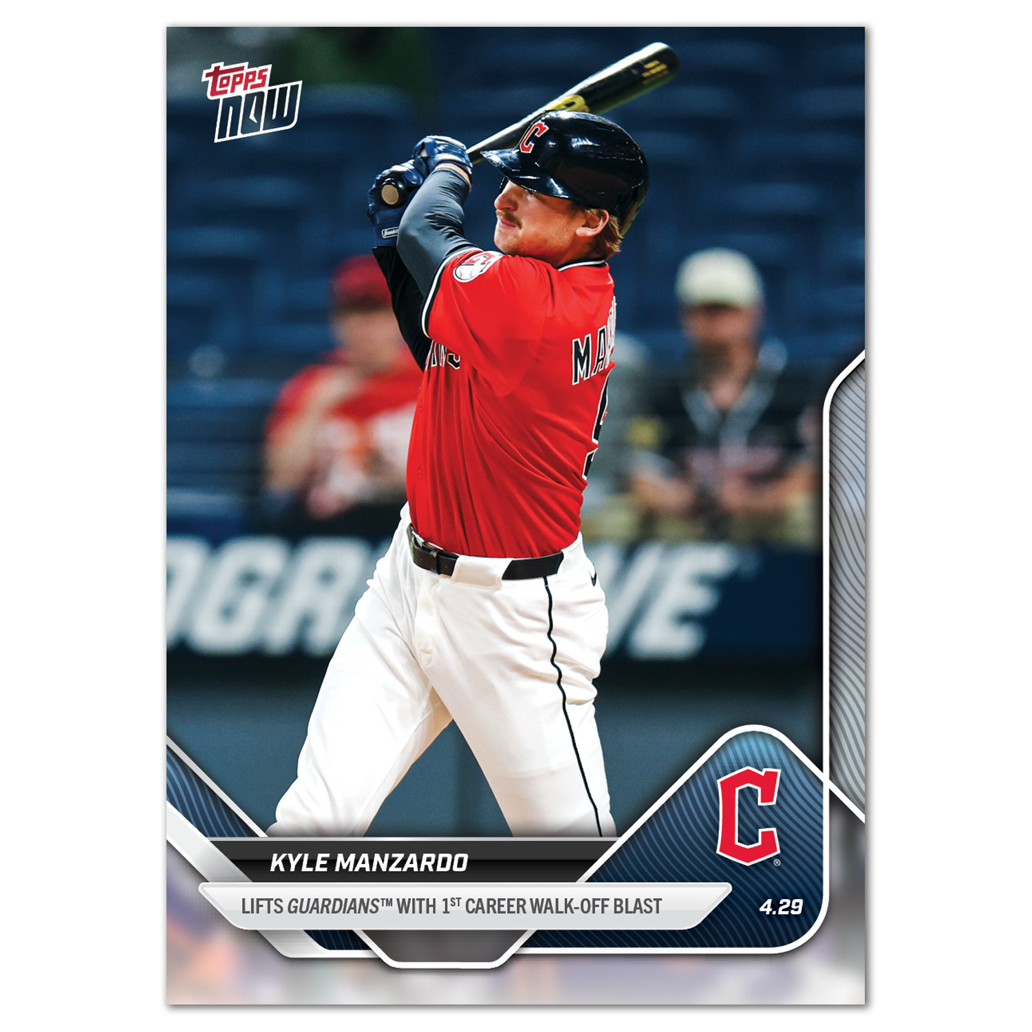 Kyle Manzardo - 2025 MLB Topps NOW - Card 118 - PR: 533
