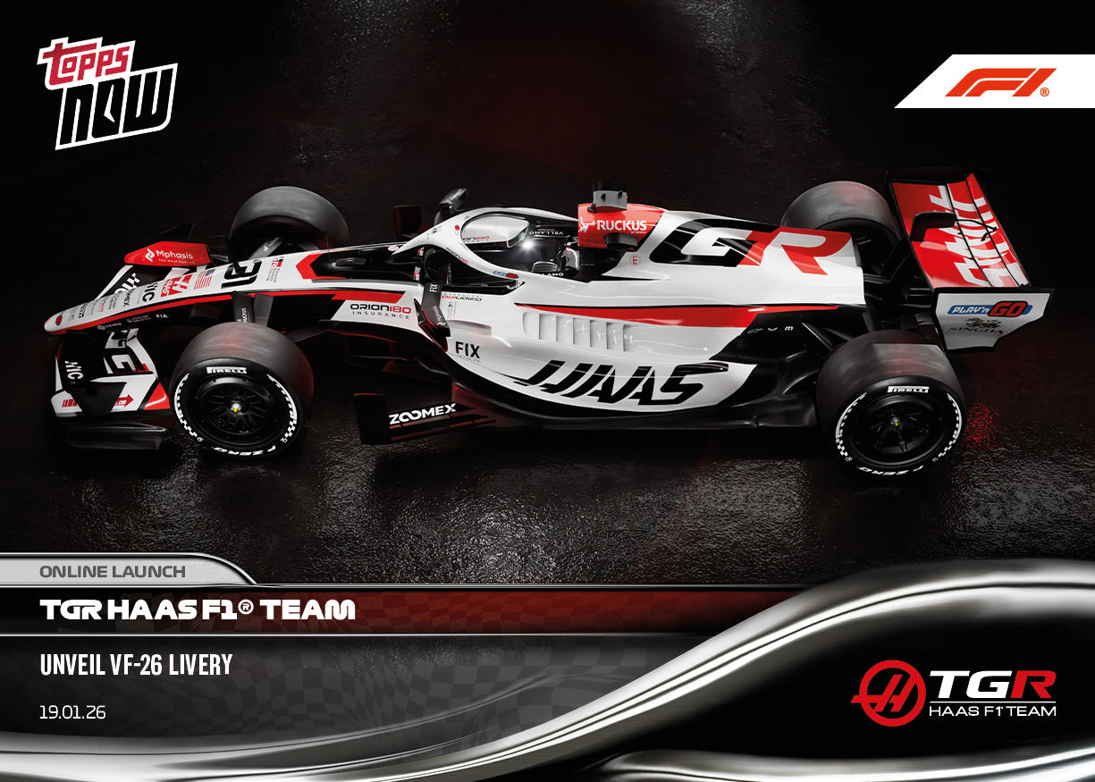 MoneyGram Haas F1 Team - 2026 Formula 1 Topps NOW - Card 6 - PR: 1411