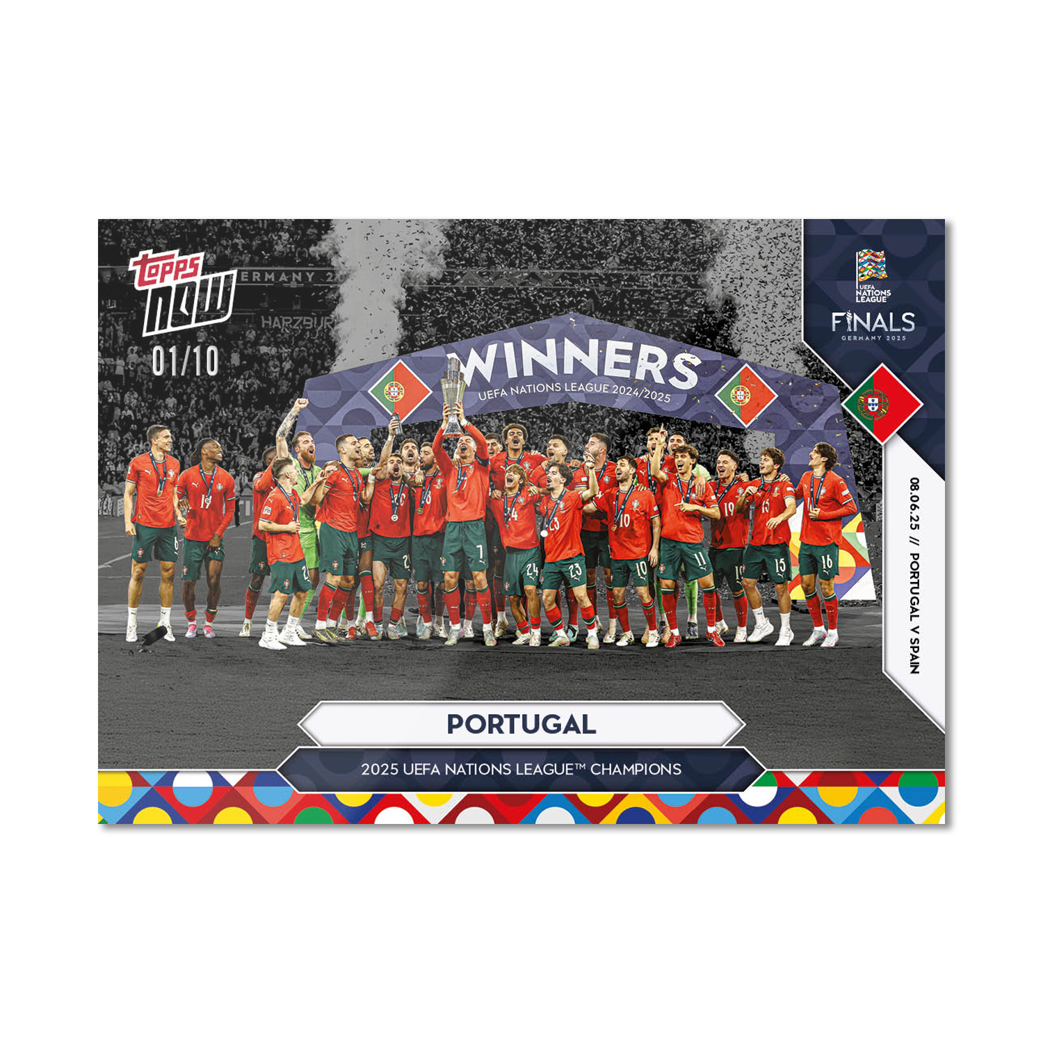 Portugal - 2025 UEFA Nations League Topps NOW - Card 4 - PR: 2177 - Image 4