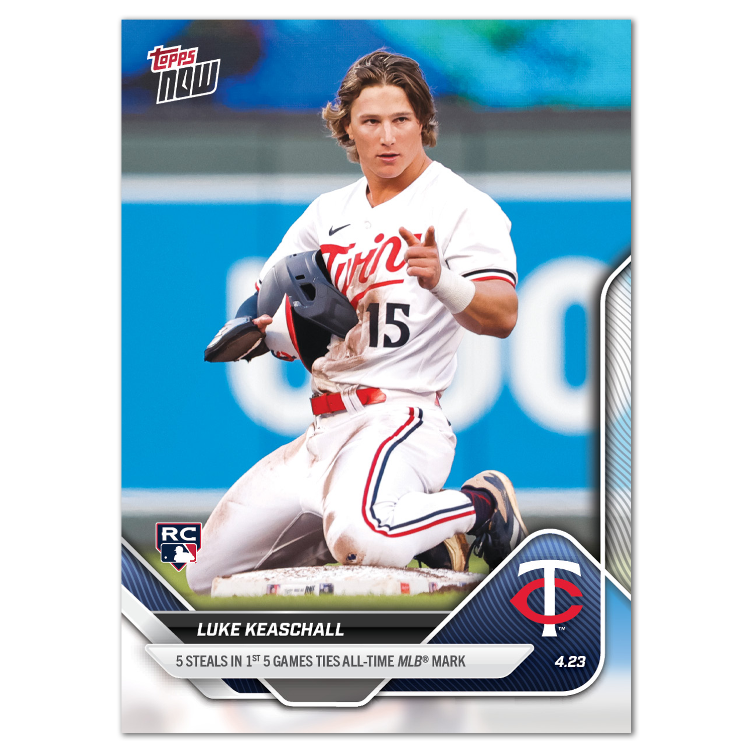 Luke Keaschall - 2025 MLB Topps NOW - Card 102 - PR: 1606