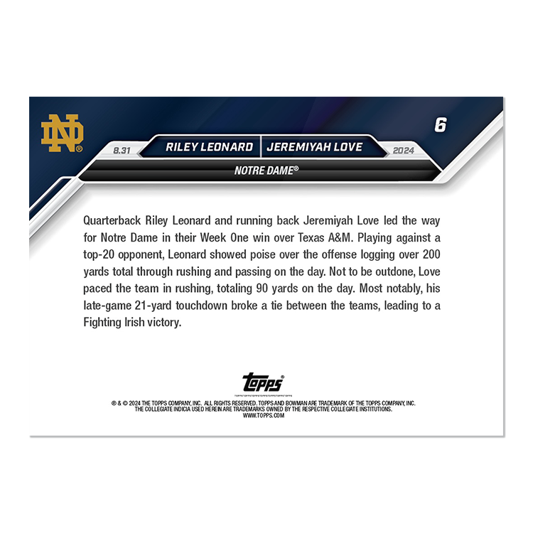 Alternative view of Ashton Jeanty - 2024 Bowman U NOW Football Card 5 - PR: 544