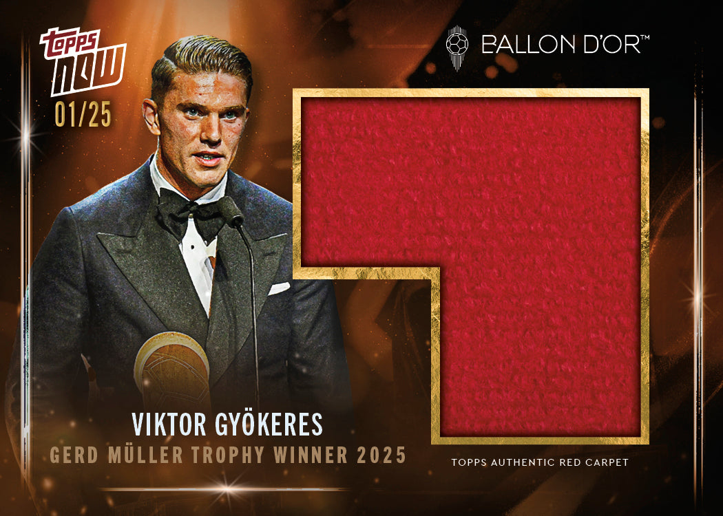 Viktor Gyökeres - 2025 Ballon d'Or Topps NOW - Card 3 - LOOK FOR AUTO & RELICS - PR: 954 - Image 6