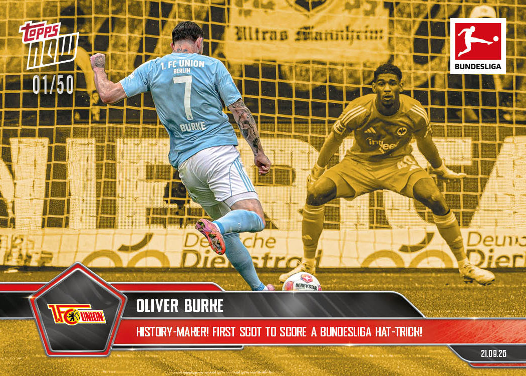 Oliver Burke - 2025-26 Bundesliga Topps NOW - Card 25 - PR: 106 - Image 6