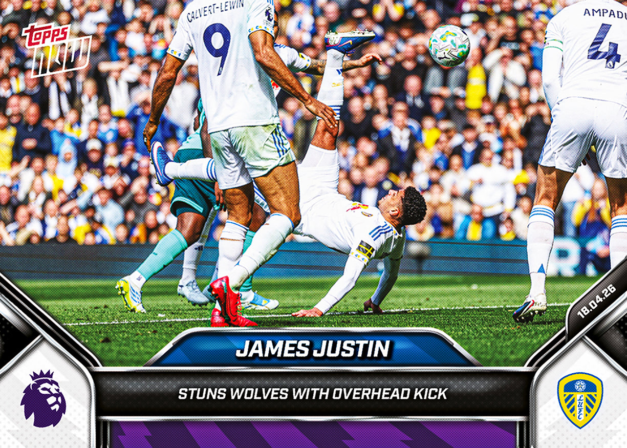 James Justin - 2025-26 Premier League Topps NOW - Card 173 - PR: 244