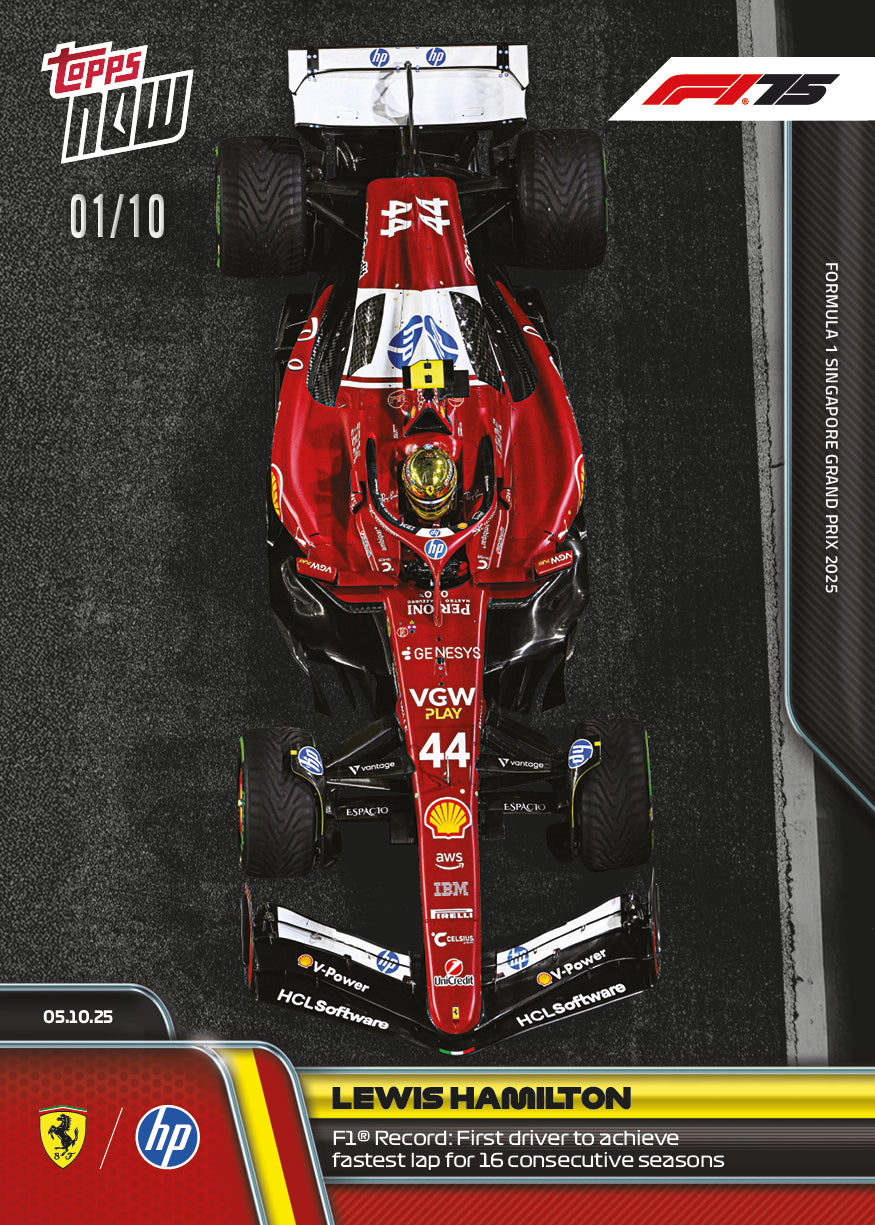 Lewis Hamilton - 2025 Formula 1 Topps NOW - Card 69 - PR: 4082 - Image 4