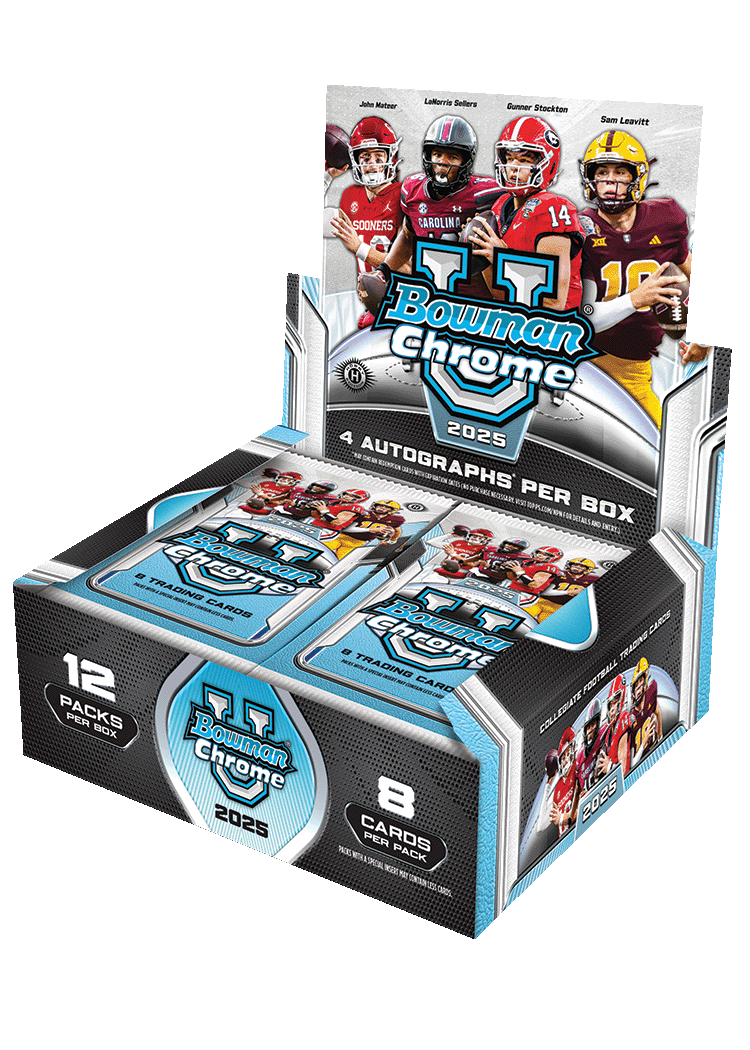 2025 Bowman University Chrome Football - Hobby Jumbo Box
