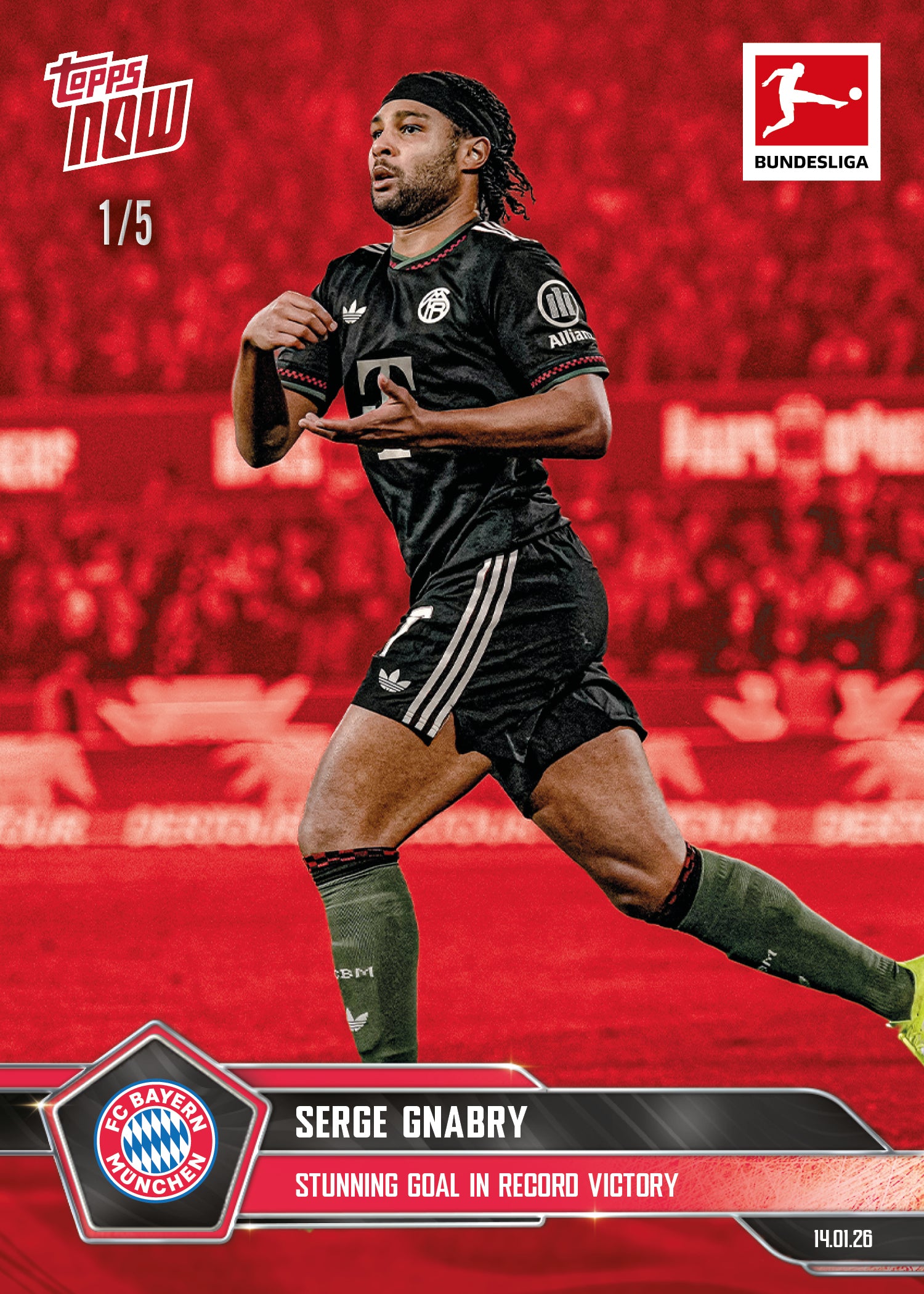 Serge Gnabry - 2025-26 Bundesliga Topps NOW - Card 98 - PR: 403 - Image 3