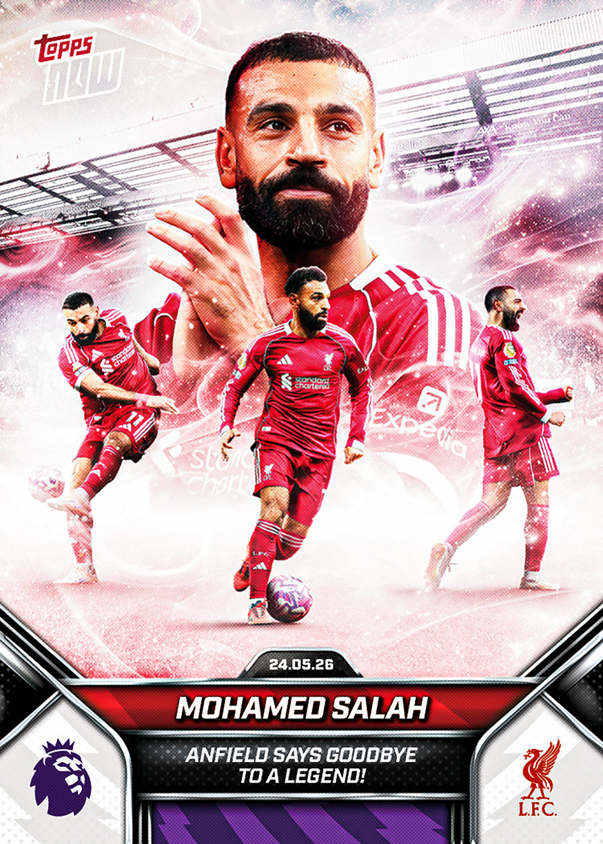 Mohamed Salah - 2025-26 Premier League Topps NOW - Card 203 - PR: 11686