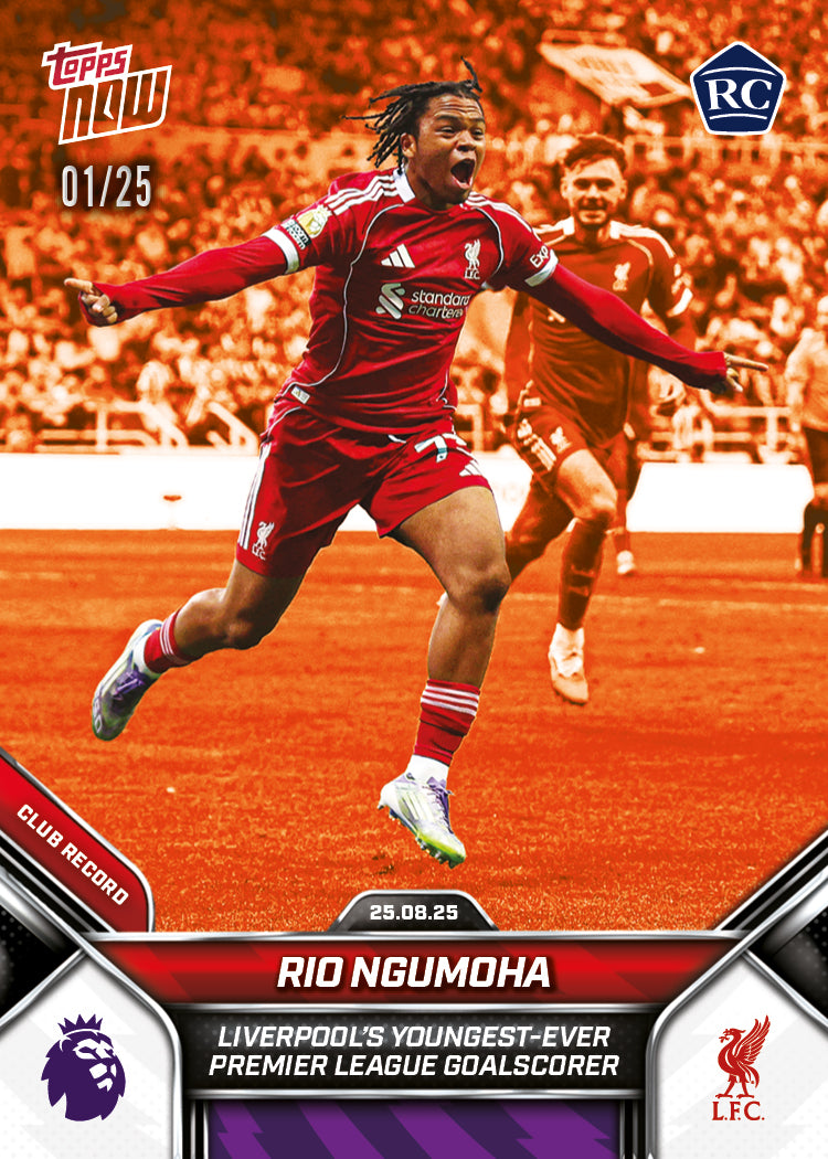 Rio Ngumoha - 2025-26 Premier League Topps NOW - Card 11 - LOOK FOR AUTO - PR: 11401 - Image 6