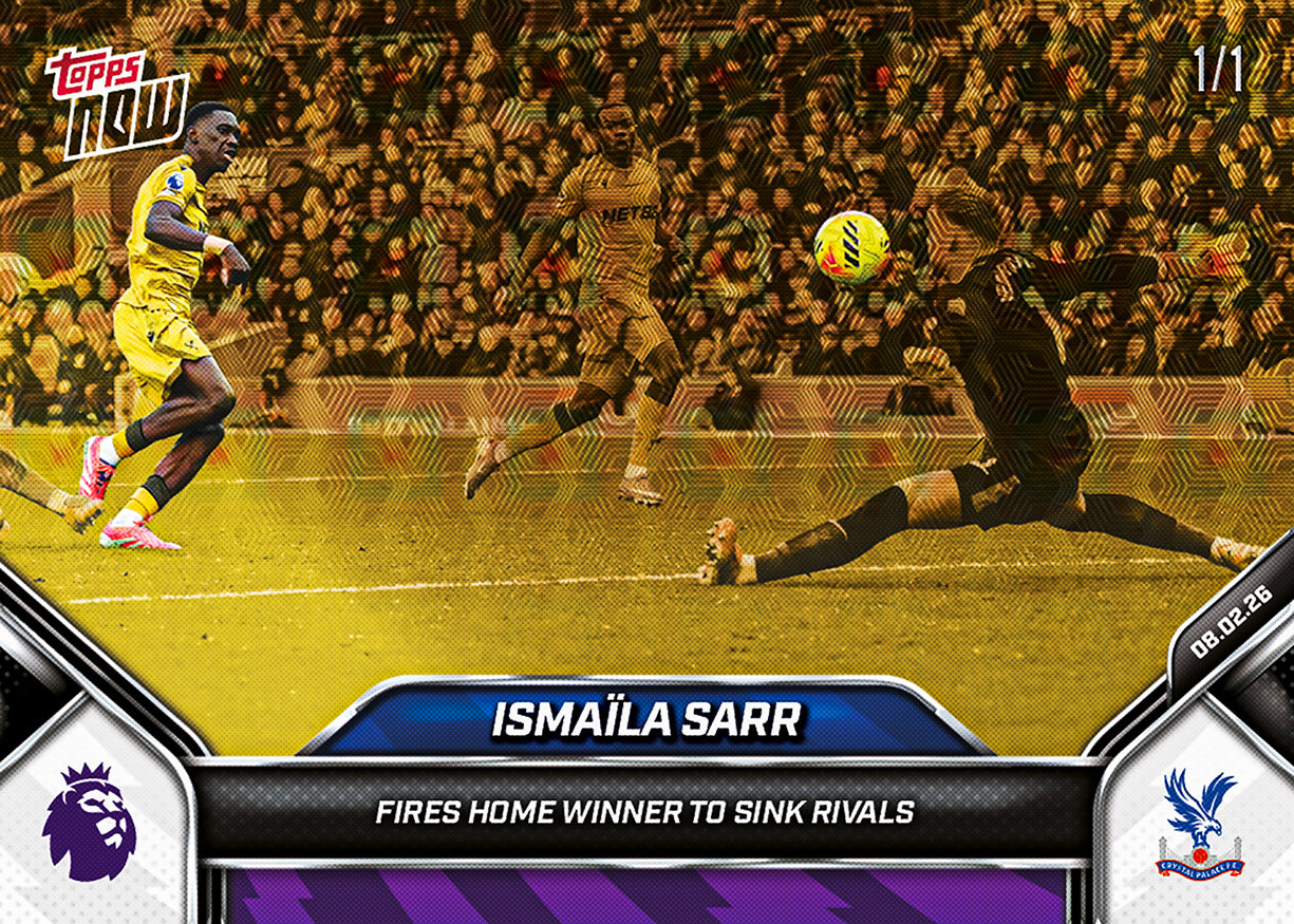 Ismaïla Sarr - 2025-26 Premier League Topps NOW - Card 133 - PR: 146 - Image 2
