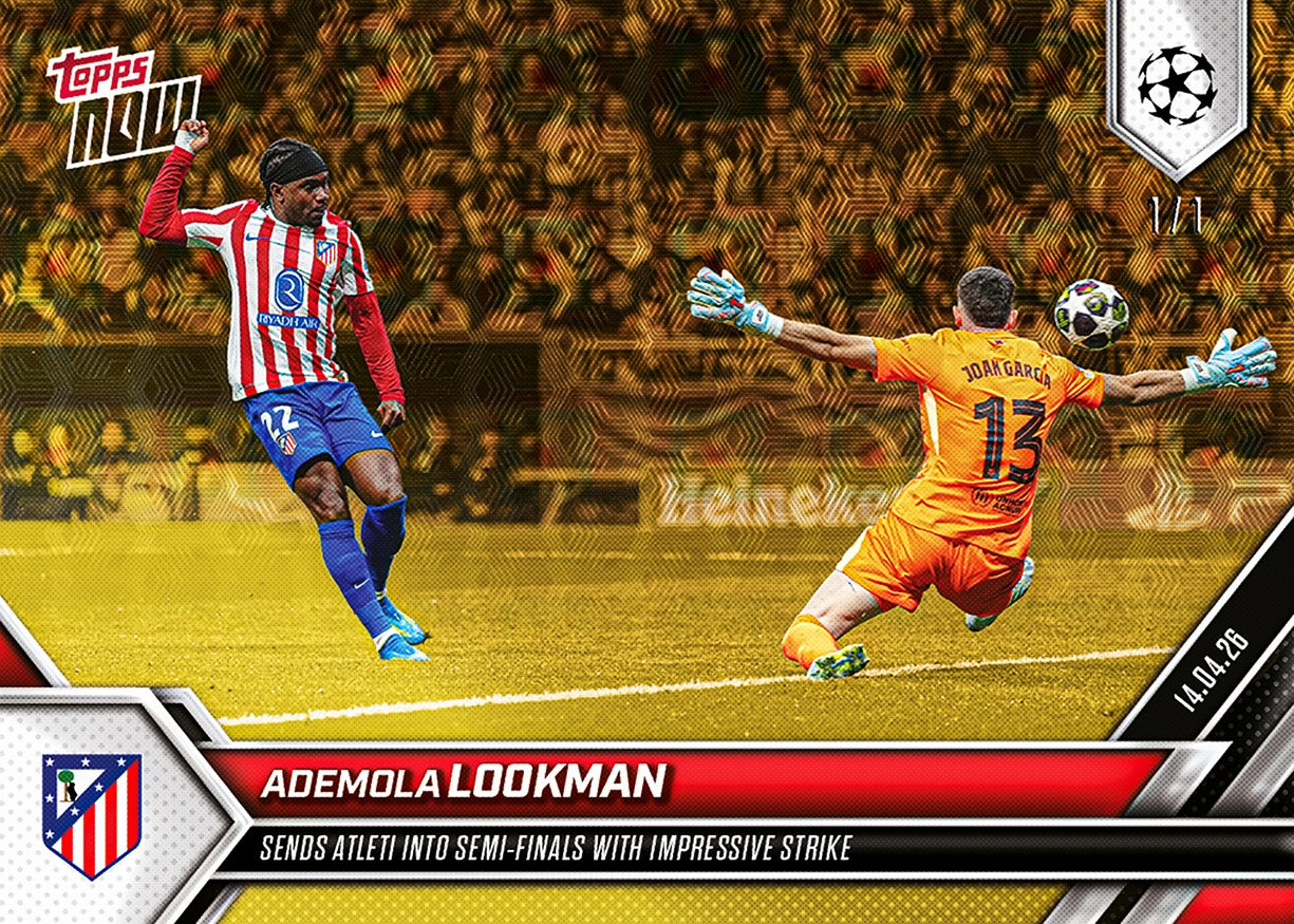 Ademola Lookman - 2025-26 UCL Topps NOW - Card 122 - PR: 386 - Image 2