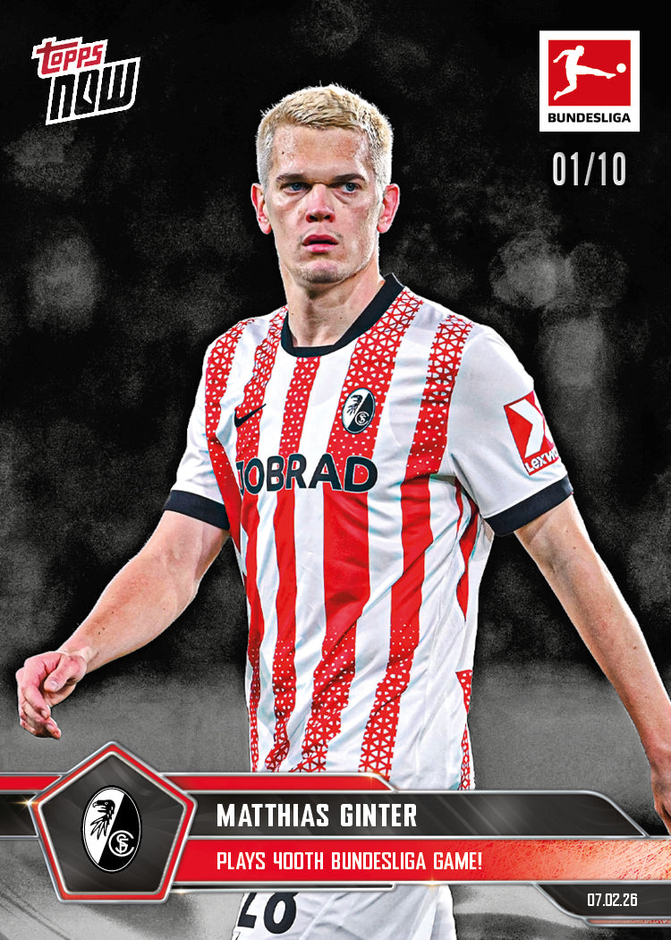 Matthias Ginter - 2025-26 Bundesliga Topps NOW - Card 118 - PR: 156 - Image 4