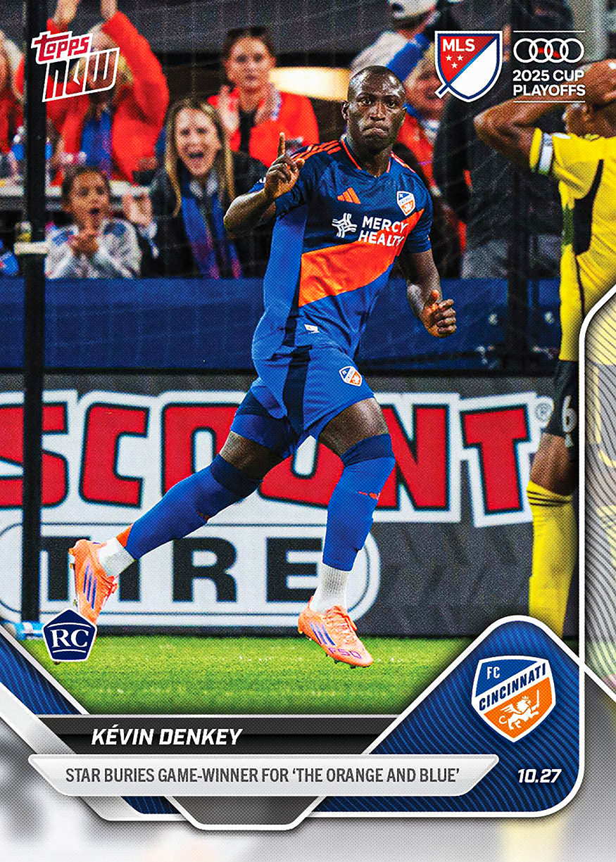 Kévin Denkey - 2025 MLS Topps NOW - Card 123 - PR: 160