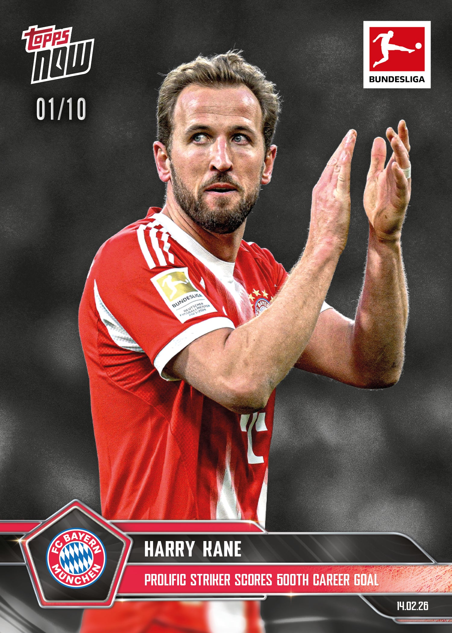 Harry Kane - 2025-26 Bundesliga Topps NOW - Card 125 - PR: 1349 - Image 5