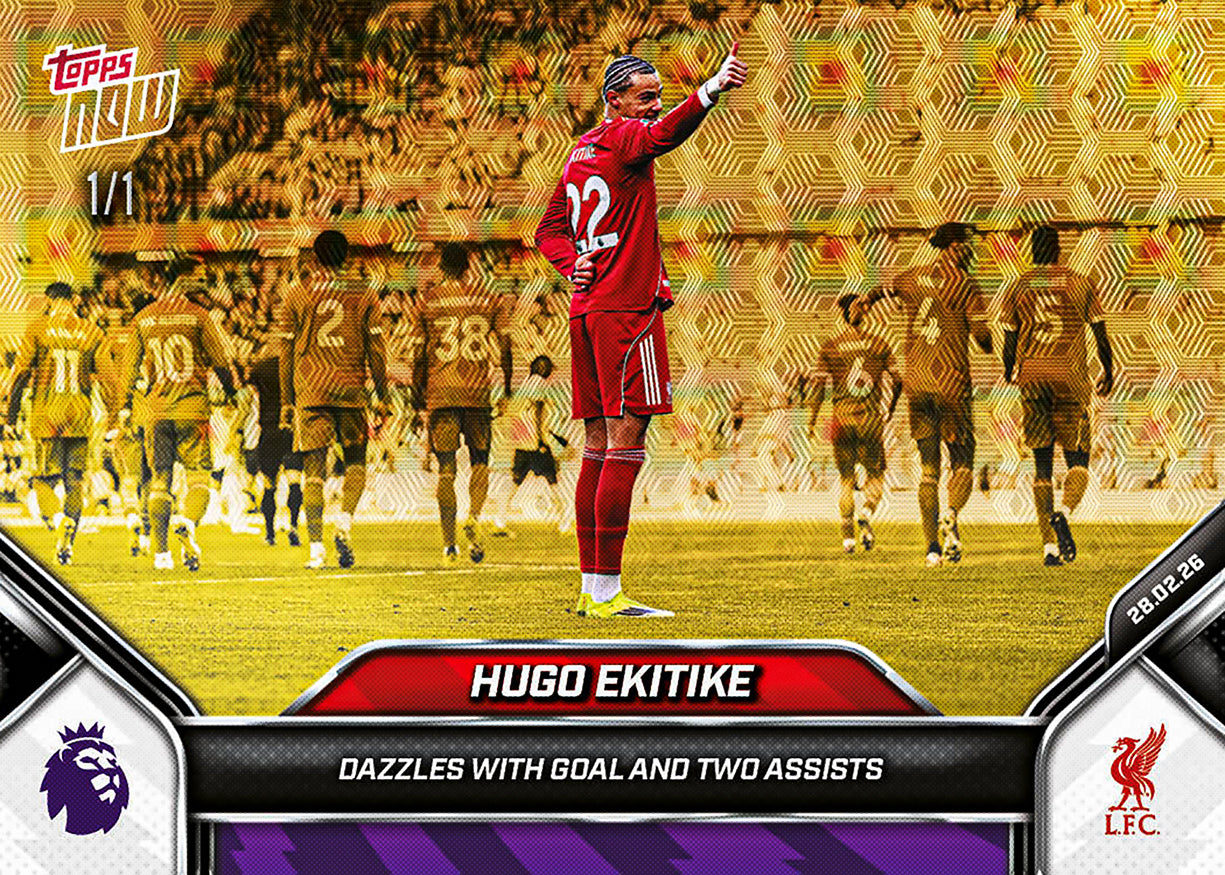 Hugo Ekitike - 2025-26 Premier League Topps NOW - Card 148 - PR: 1011 - Image 2