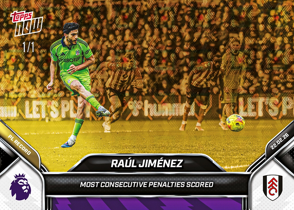 Raúl Jiménez - 2025-26 Premier League Topps NOW - Card 142 - PR: 280 - Image 2