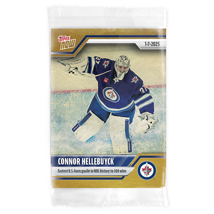 Connor Hellebuyck - 2024-25 NHL Topps NOW - Sticker 82 - PR: 135 - Image 2