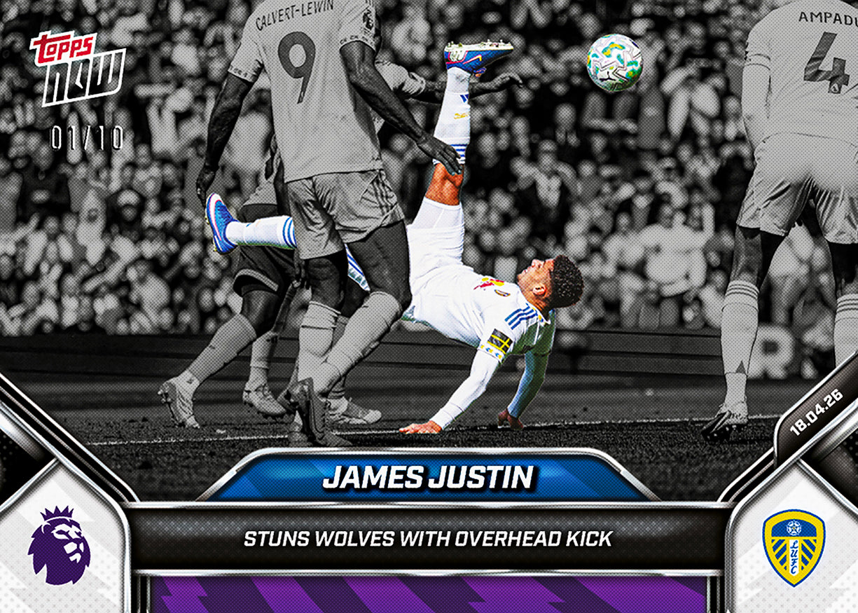 James Justin - 2025-26 Premier League Topps NOW - Card 173 - PR: 244 - Image 4