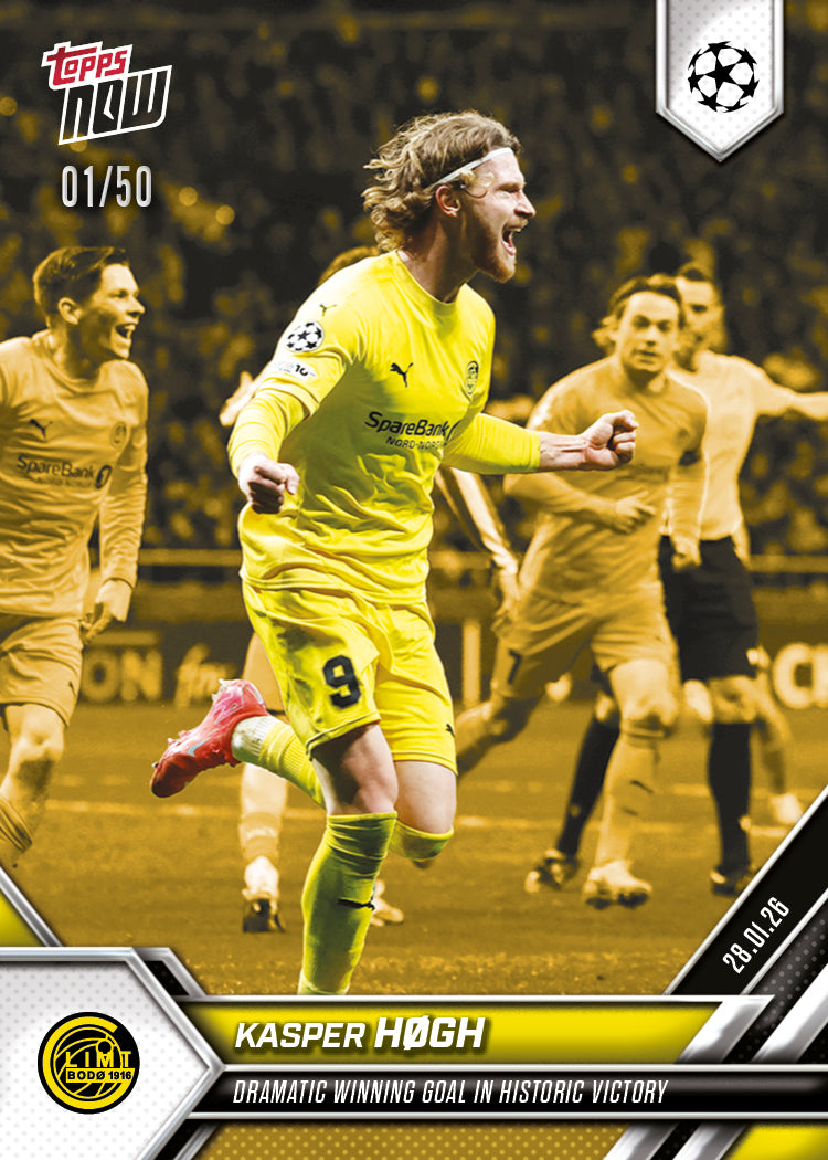Kasper Høgh - 2025-26 UCL Topps NOW - Card 86 - PR: 222 - Image 6