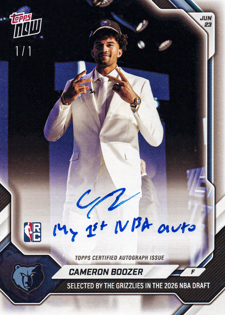 Cameron Boozer - 2026-27 NBA Topps NOW - Card CBOO - PR: 15883 - Image 2
