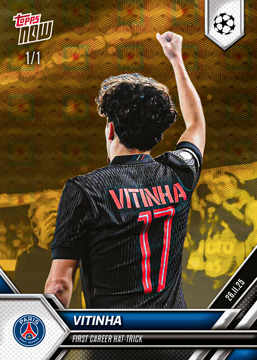 Vitinha - 2025-26 UCL Topps NOW - Card 56 - PR: 474 - Image 2