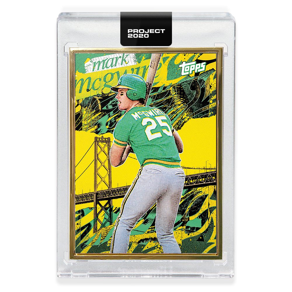 Alternative view of Topps PROJECT 2020 Card 351 - 1987 Mark McGwire by Tyson Beck - Print Run: 2062