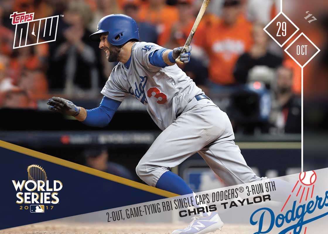 Chris Taylor - 10/30/2017 TOPPS NOW CARD 850 - Print Run: 917