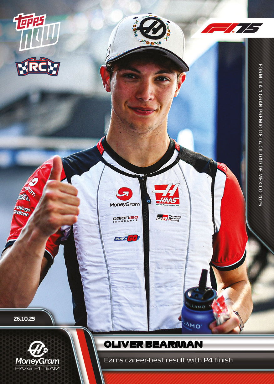 Oliver Bearman - 2025 Formula 1 Topps NOW - Card 73 - PR: 2305