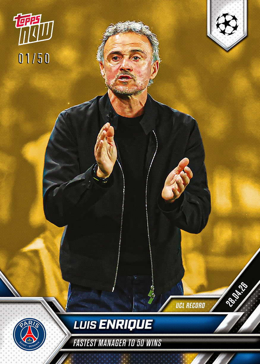 Luis Enrique - 2025-26 UCL Topps NOW - Card 126 - PR: 447 - Image 6
