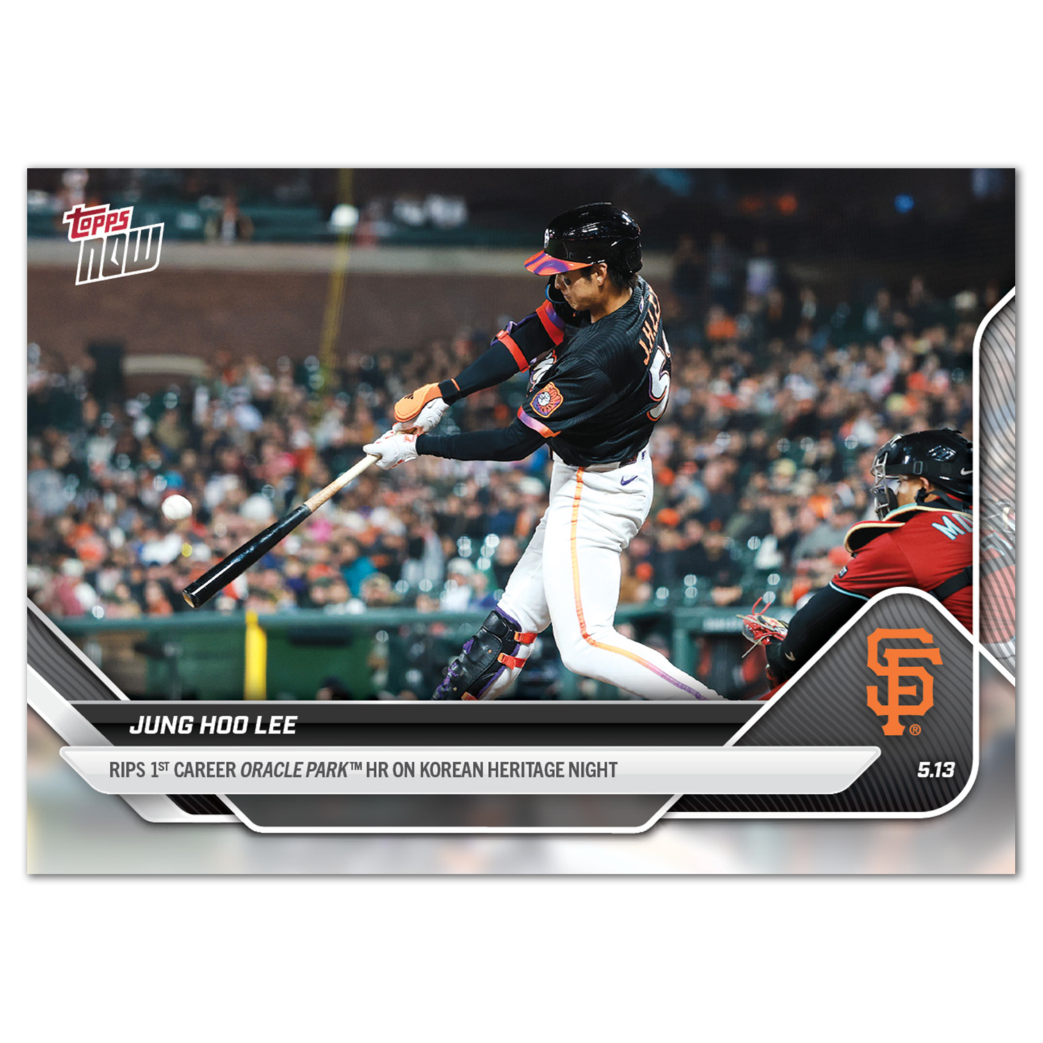 Jung Hoo Lee - 2025 MLB Topps NOW - Card 176 - PR: 1313