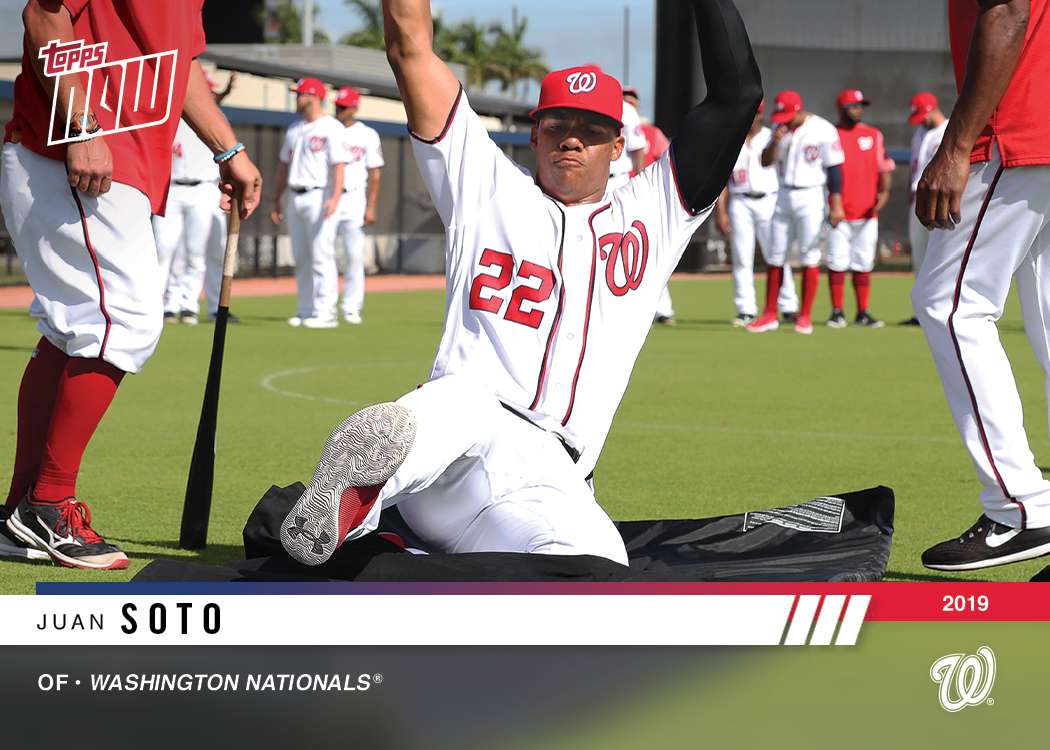 2019 Washington Nationals TOPPS NOW Road To Opening Day 16-Card Team Set - Autograph Edition - Print Run: 502 - Image 7