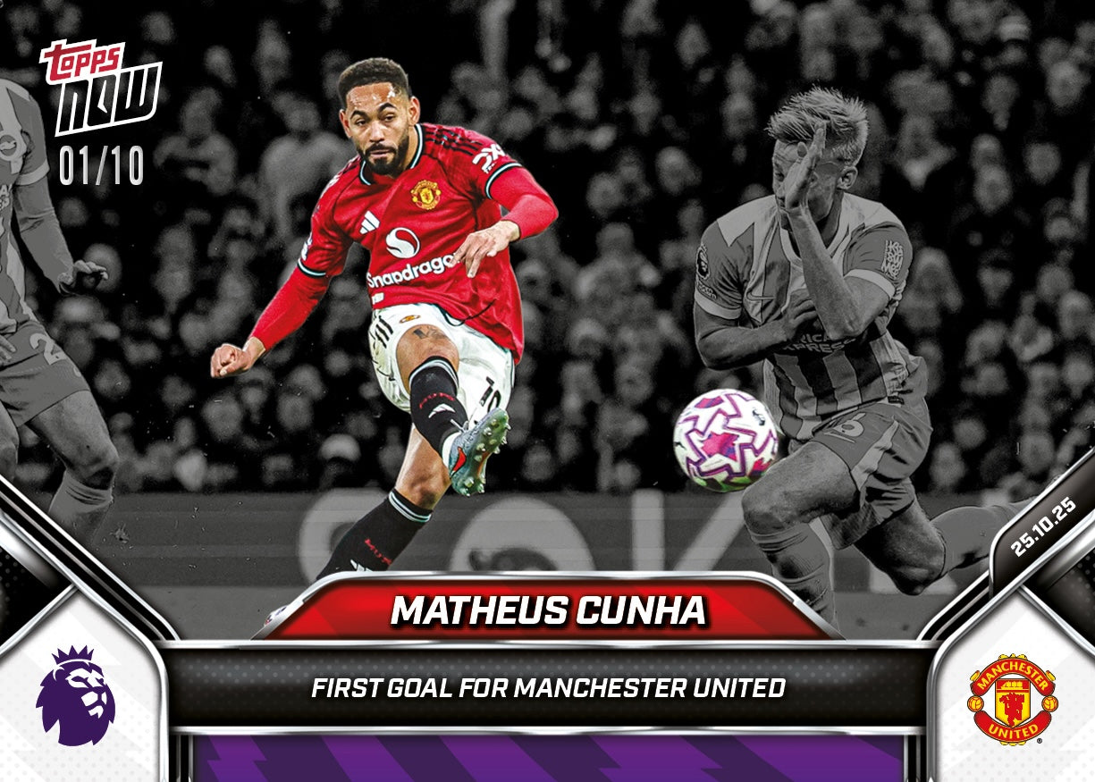 Matheus Cunha - 2025-26 Premier League Topps NOW - Card 40 - PR: 611 - Image 4