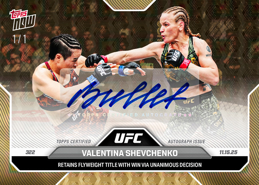 Valentina Shevchenko - 2025 UFC Topps NOW - Card 38 - PR: 718 - Image 2