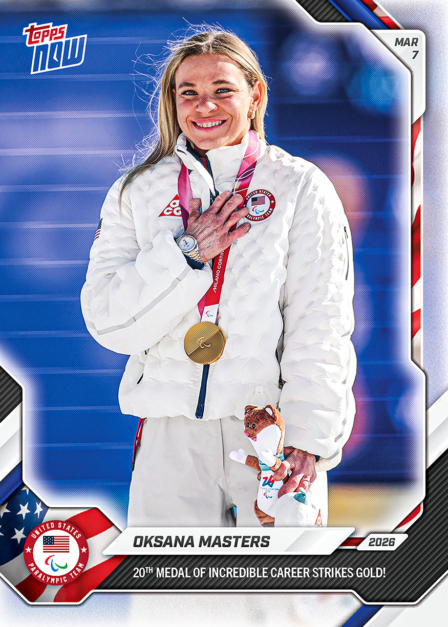 Oksana Masters - 2026 Paralympics Topps NOW - Card 20 - PR: 399