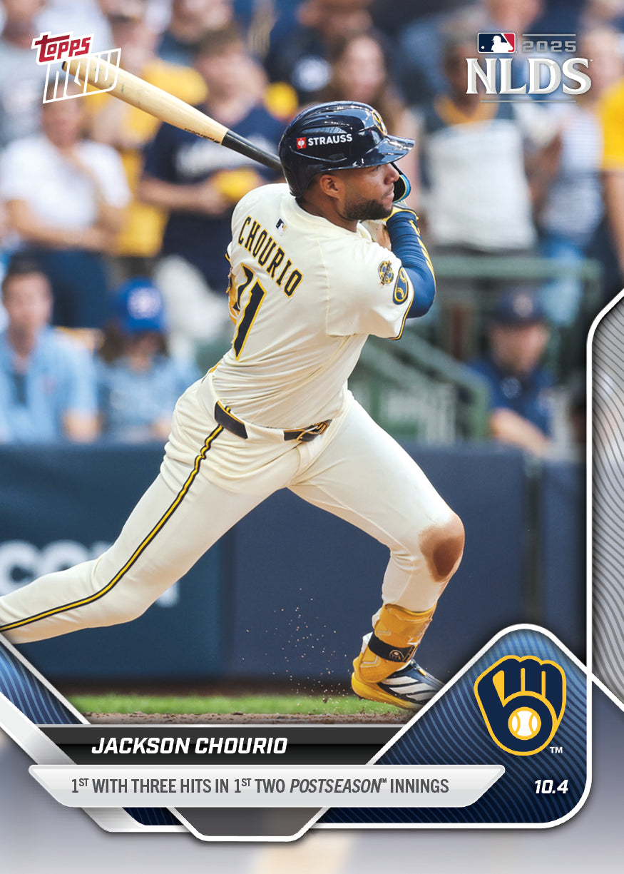 Jackson Chourio - 2025 MLB Topps NOW - Card 818 - PR: 1060