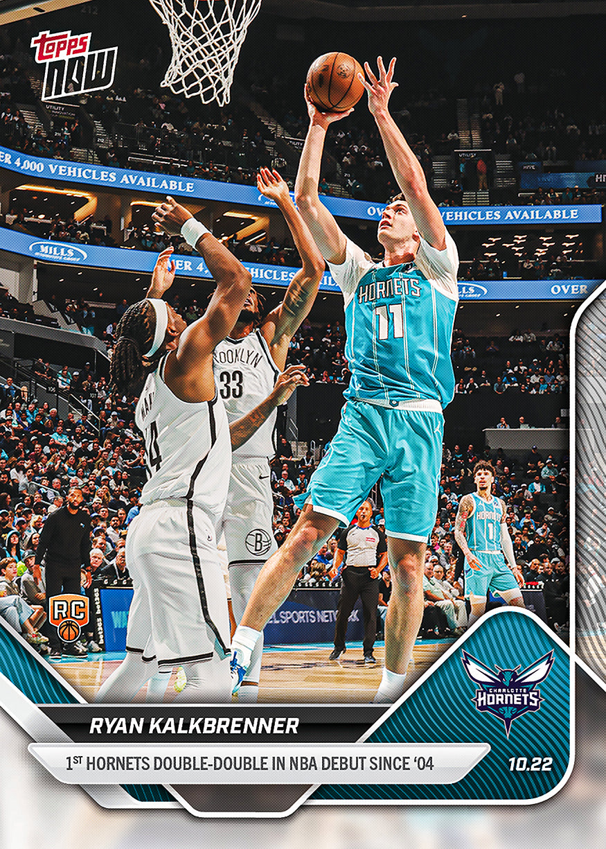 Ryan Kalkbrenner - 2025-26 NBA Topps NOW - Card 13 - PR: 508