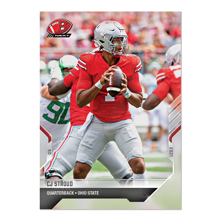 Alternative view of 2-Card Bundle - 2021 Bowman NEXT TOPPS NOW Football - Cards #9-10