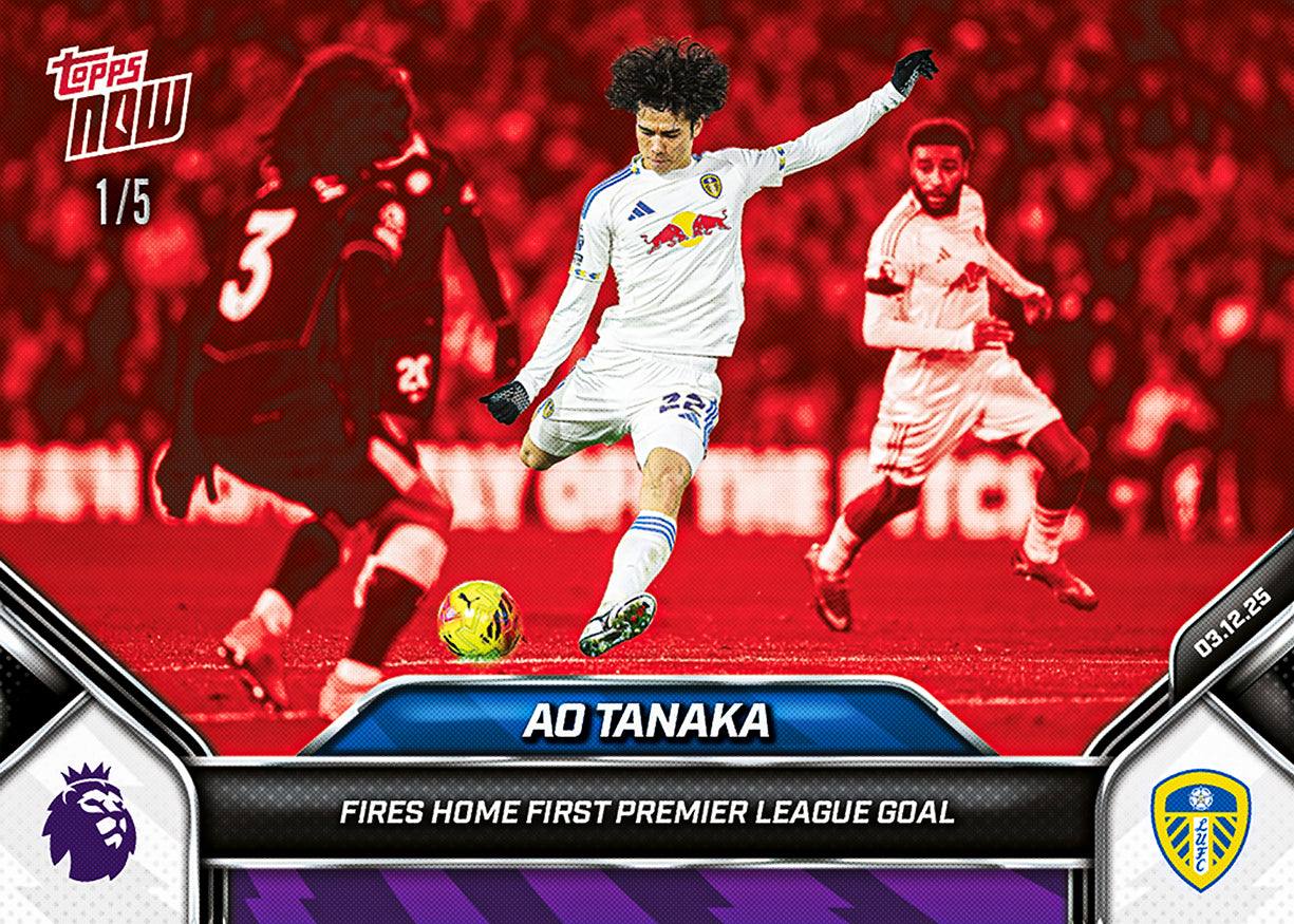 Ao Tanaka - 2025-26 Premier League Topps NOW - Card 72 - PR: 655 - Image 3