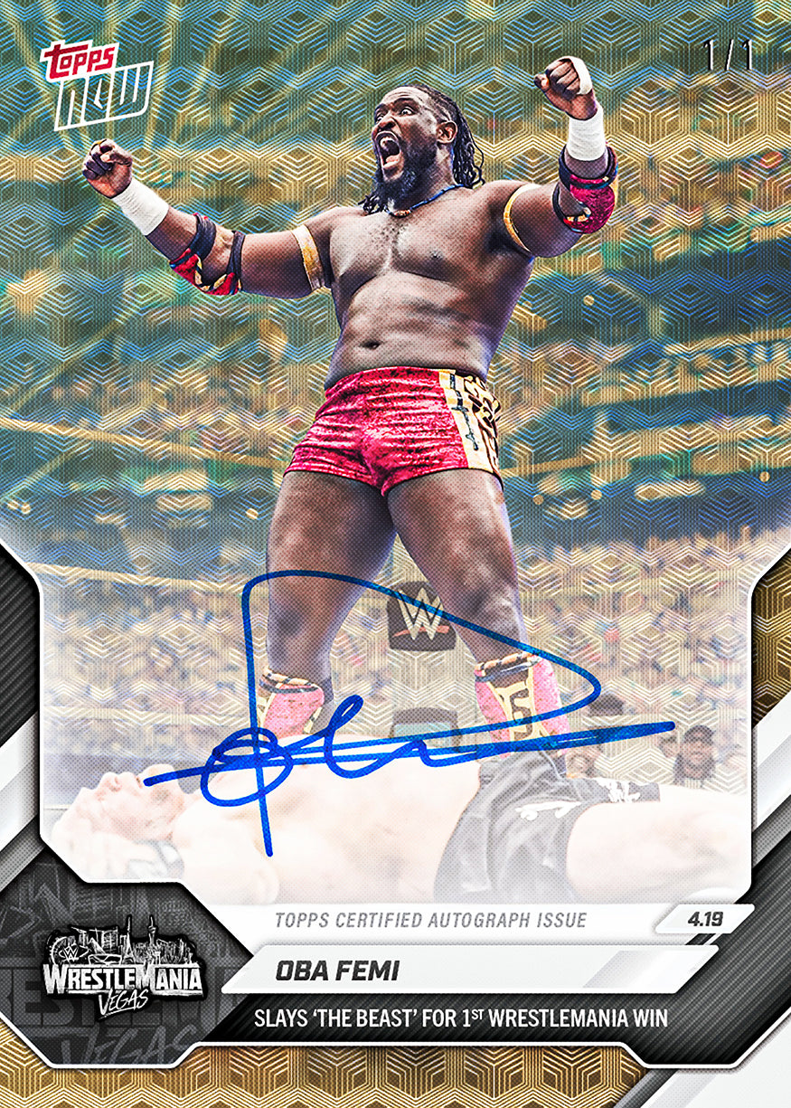 Oba Femi - 2026 WWE Topps NOW - Card 44 - PR: 5028 - Image 2