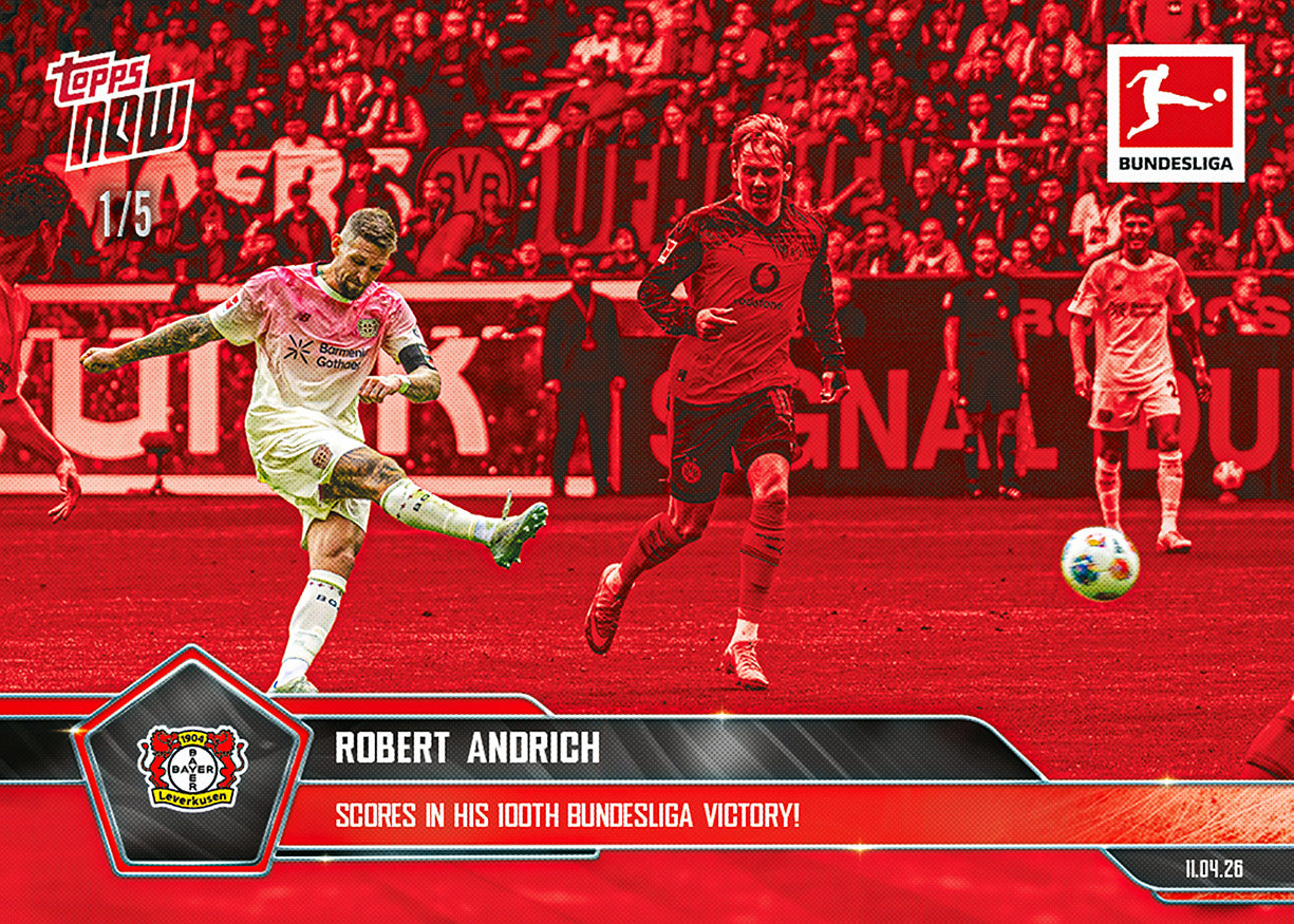 Robert Andrich - 2025-26 Bundesliga Topps NOW - Card 165 - PR: 63 - Image 3