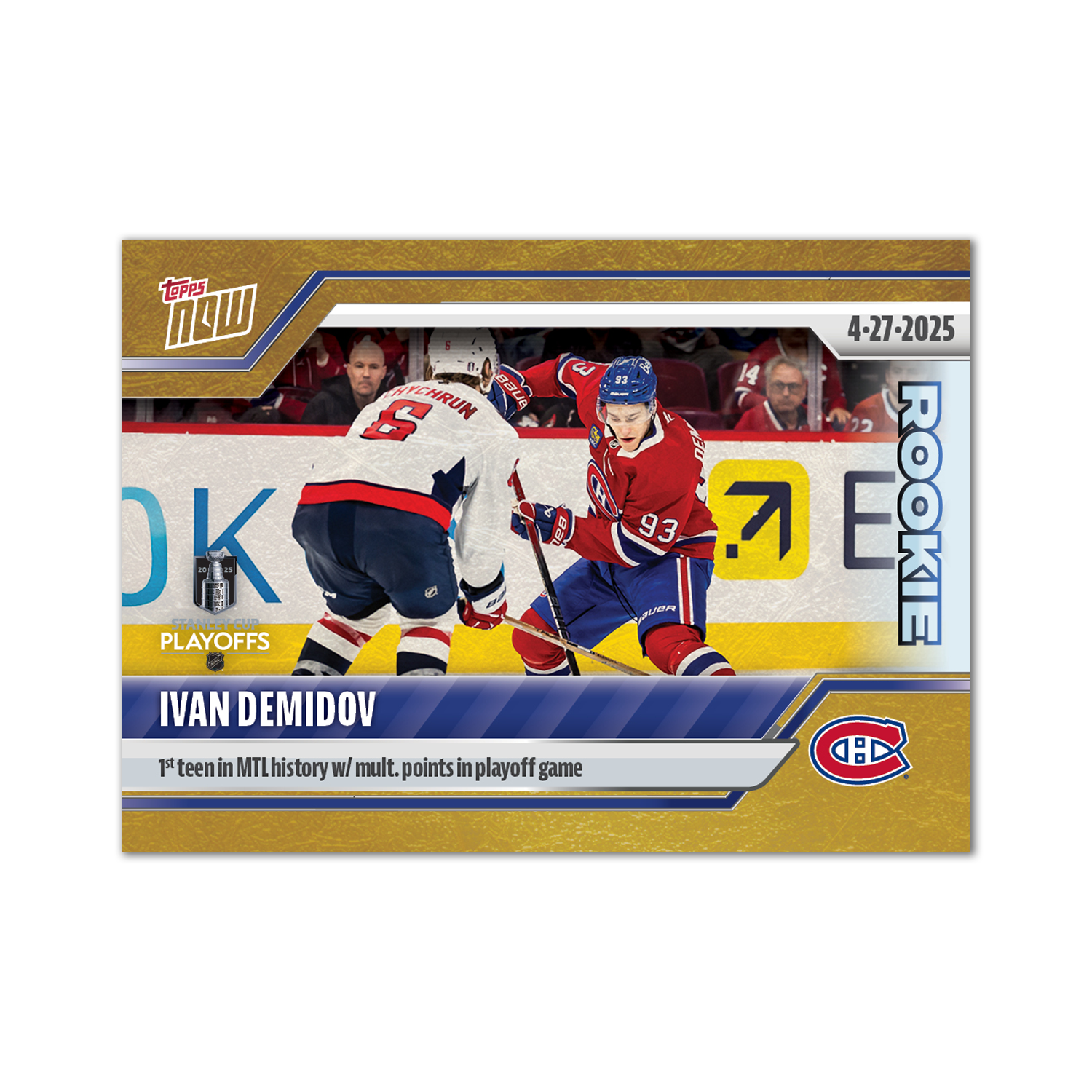 Ivan Demidov - 2024-25 NHL Topps NOW - Sticker # 170 Pack - PR: 535 - Image 2