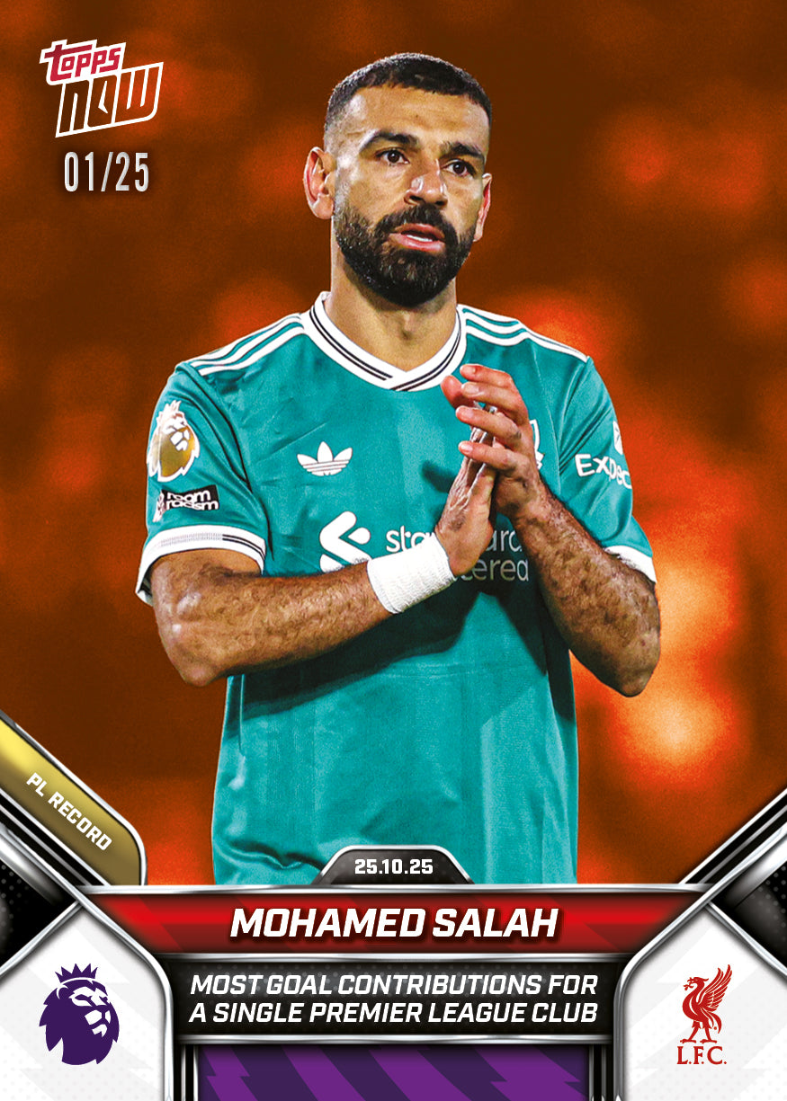 Mohamed Salah - 2025-26 Premier League Topps NOW - Card 41 - PR: 1025 - Image 5