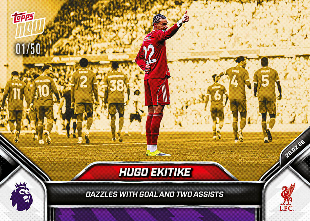 Hugo Ekitike - 2025-26 Premier League Topps NOW - Card 148 - PR: 1011 - Image 6