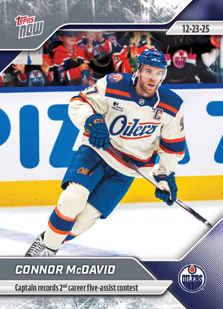 Connor McDavid - 2025-26 NHL Topps NOW - Sticker # 71 Pack - PR: 360