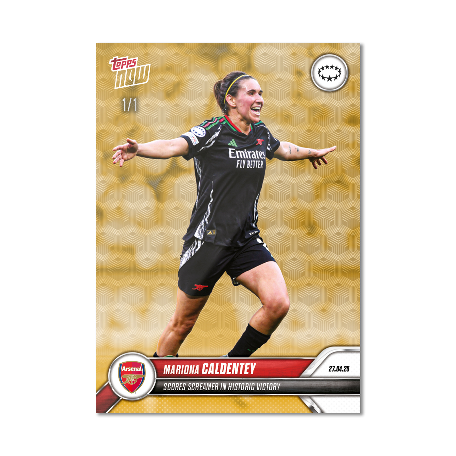 Mariona Caldentey - 2024-25 UWCL Topps NOW - Card 25 - PR: 323 - Image 2