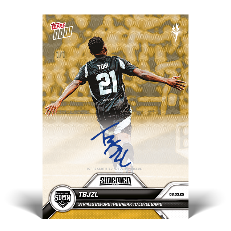 TBJZL - 2025 Sidemen Charity Match Topps NOW Card 16 - LOOK FOR AUTO - PR: 140 - Image 2
