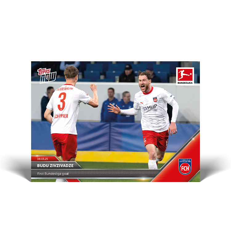 Budu Zivzivadze - 2024-25 Bundesliga Topps NOW Card 143 - PR: 62