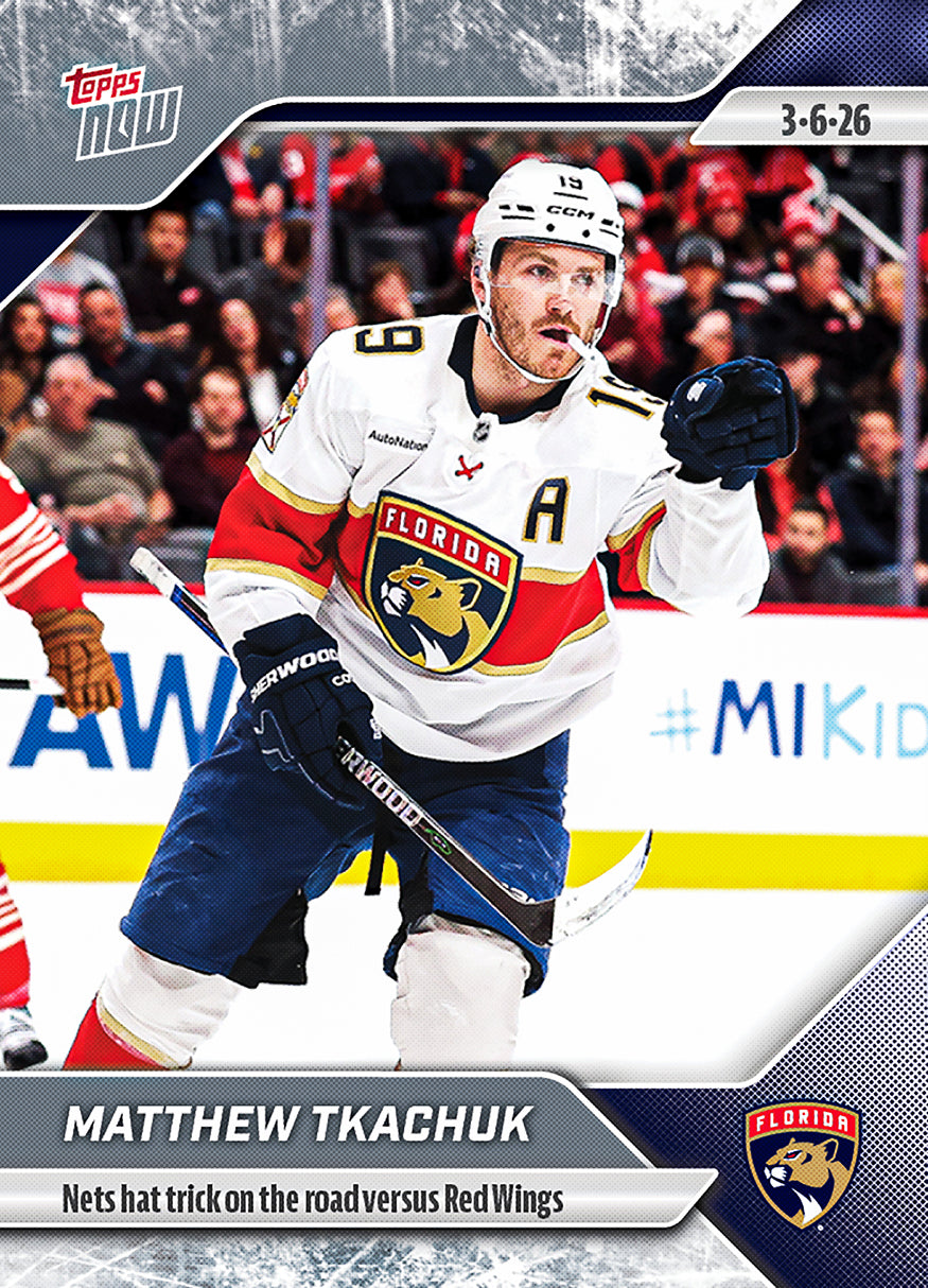 Matthew Tkachuk - 2025-26 NHL Topps NOW - Sticker # 115 Pack - PR: 185