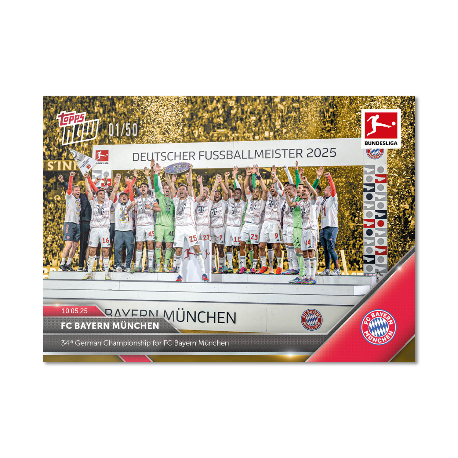 FC Bayern München - 2024-25 Bundesliga Topps NOW - Card 188 - PR: 1002 - Image 6