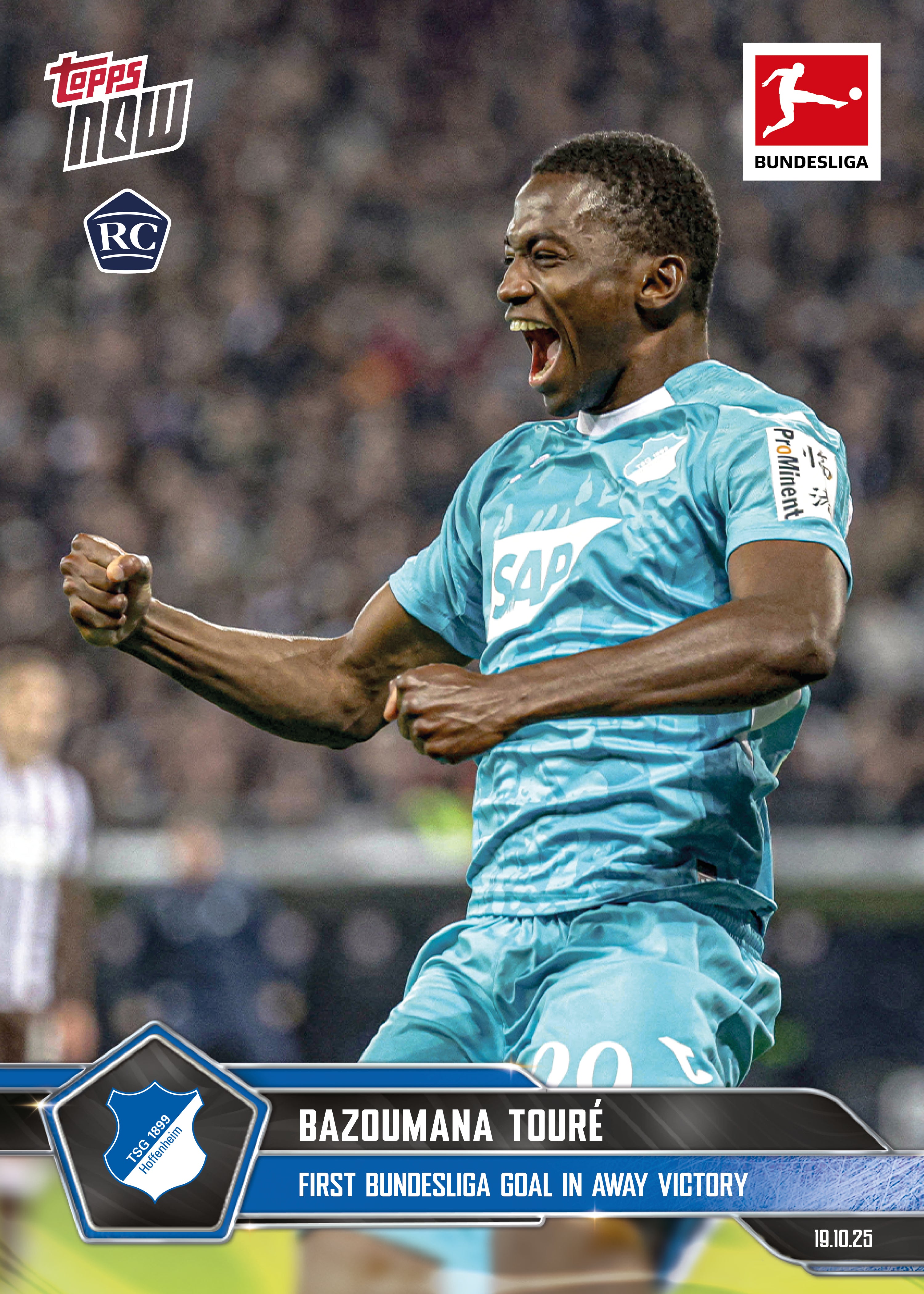 Bazoumana Touré - 2025-26 Bundesliga Topps NOW - Card 46 - PR: 337